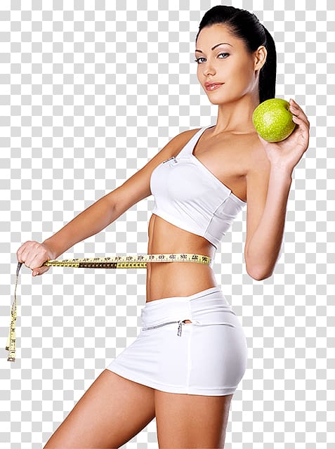 woman wearing white skirt holding green fruit, Dietary supplement Health Food Weight loss Garcinia gummi-gutta, health transparent background PNG clipart