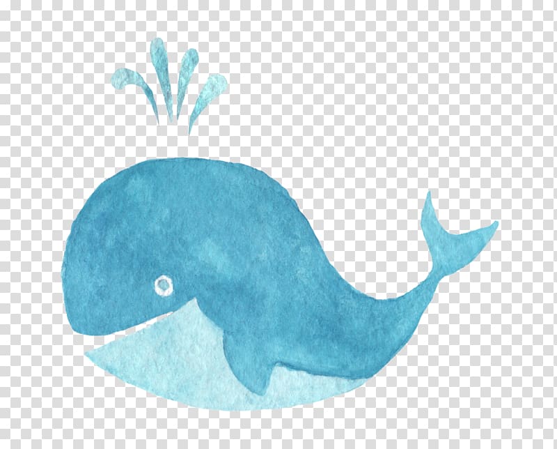 Dolphin Page daccueil Icon, Hand-painted whale transparent background PNG clipart