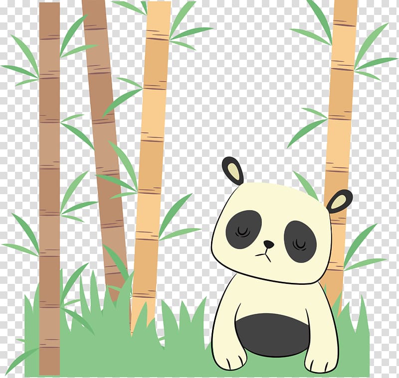 Bear Giant panda Red panda, Unhappy Panda transparent background PNG clipart