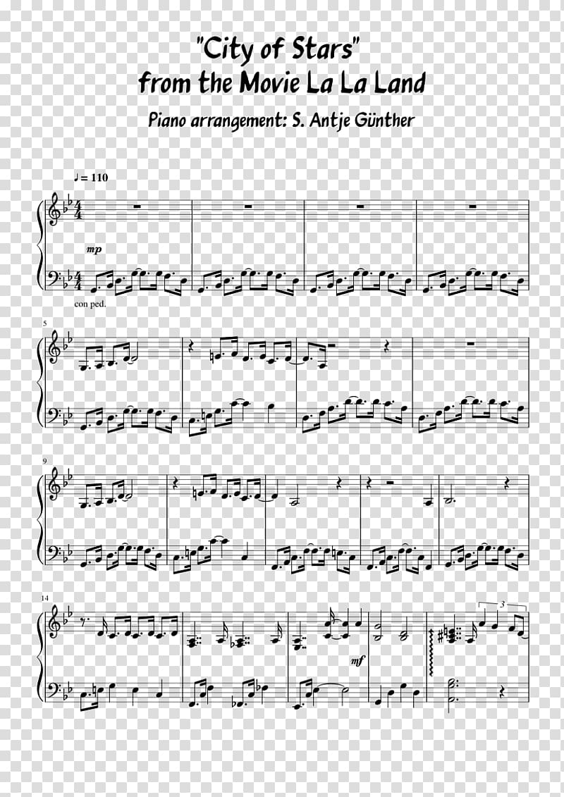 Paper Line Point Angle Sheet Music, city of stars piano transparent background PNG clipart