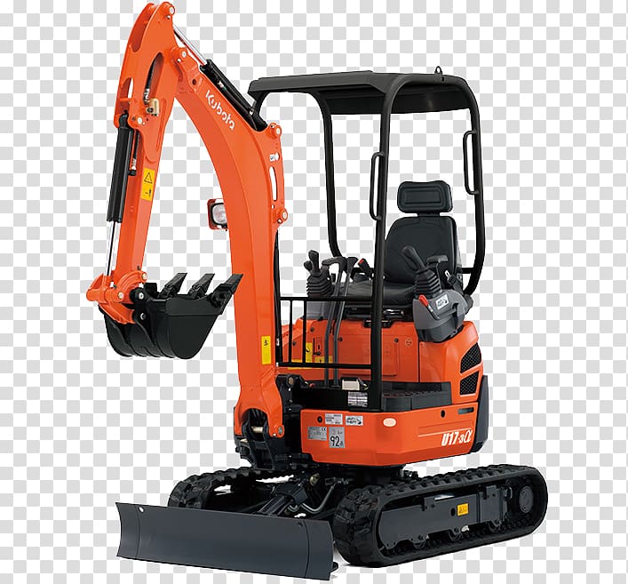 Caterpillar Inc. Compact excavator Kubota Corporation Heavy Machinery, excavator transparent background PNG clipart