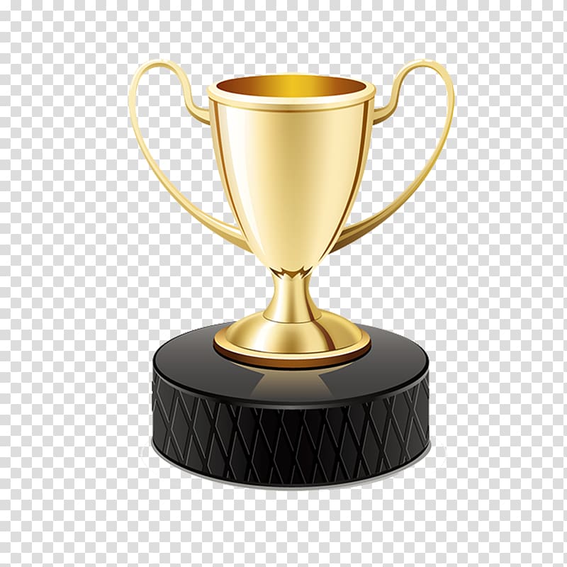 Trophy Gold medal , Cup transparent background PNG clipart