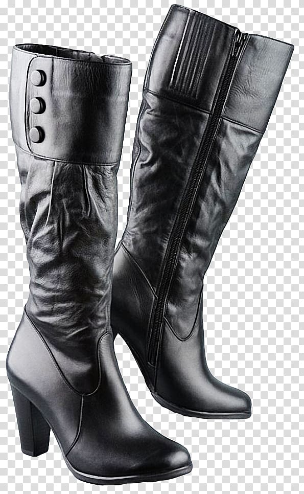 Motorcycle boot Riding boot Shoe, Black boots transparent background PNG clipart