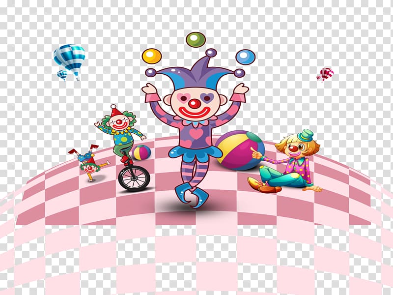 Circus Clown Acrobatics, circus transparent background PNG clipart