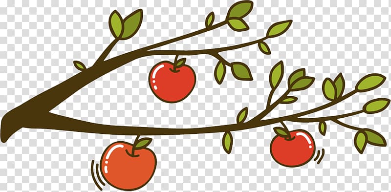 Apple Auglis , Hand-painted apple tree transparent background PNG clipart