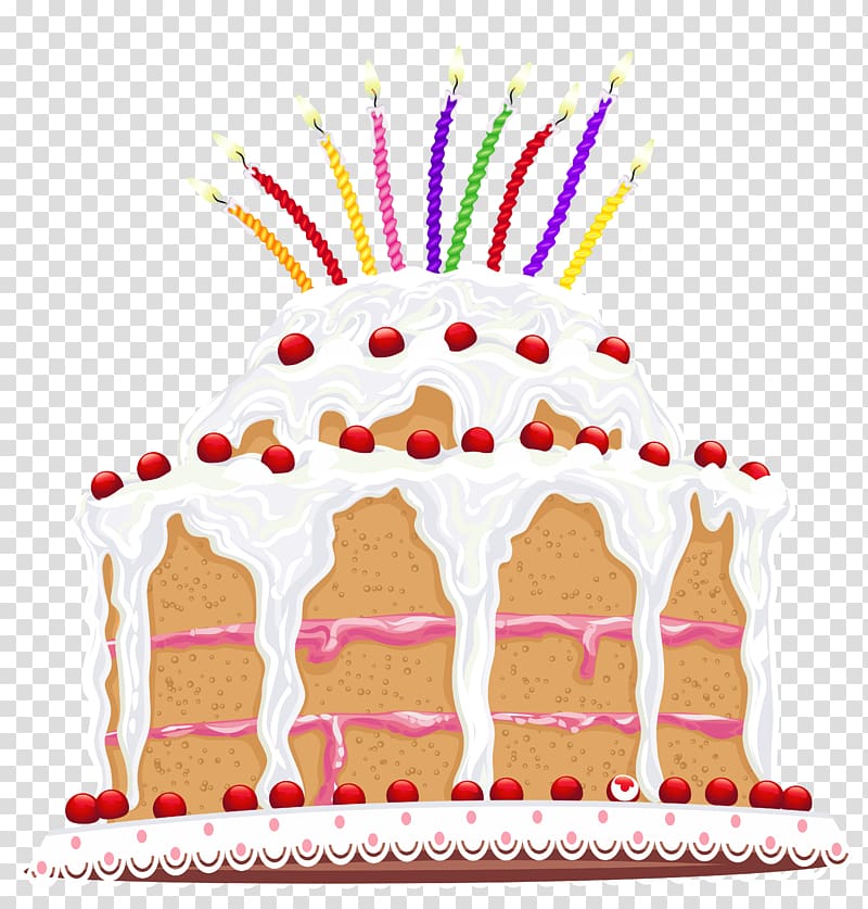 white icing-covered cake , Birthday cake Cupcake Wedding cake , Birthday Cake transparent background PNG clipart