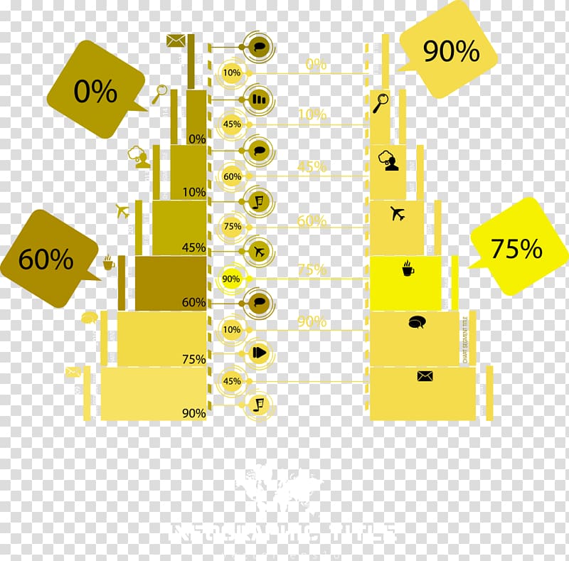 Trapezoid, yellow ladder chart transparent background PNG clipart