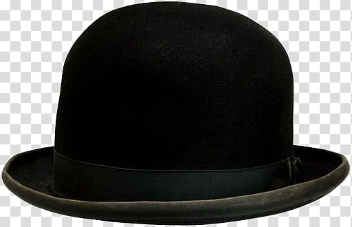 Bowler hat transparent background PNG clipart