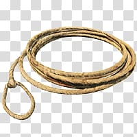 Beige rope illustration, Lasso Small Loop transparent background PNG  clipart