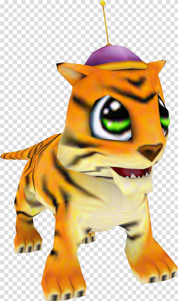 Crash Nitro Kart Tiger Crash Bandicoot 2: N-Tranced Cat PlayStation 2, tiger transparent background PNG clipart