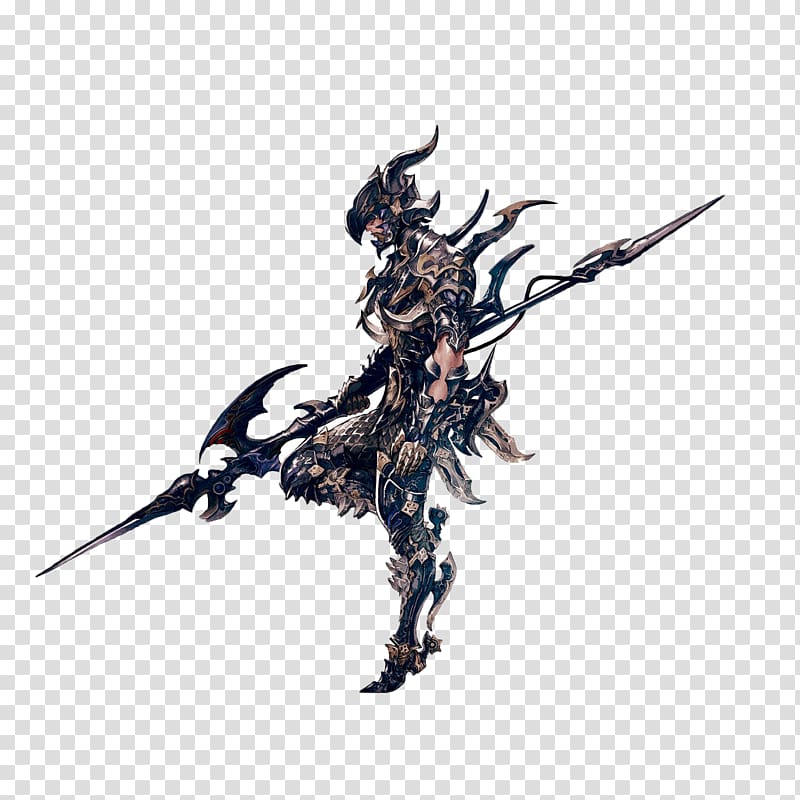 Final Fantasy XIV: A Realm Reborn Dragoon Dragon Spear, warrior transparent background PNG clipart