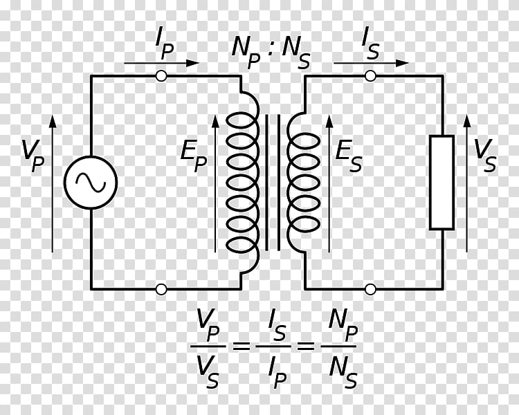 Transformer Equivalent circuit Electrical network Electronic circuit Wiring diagram, power Transformer transparent background PNG clipart