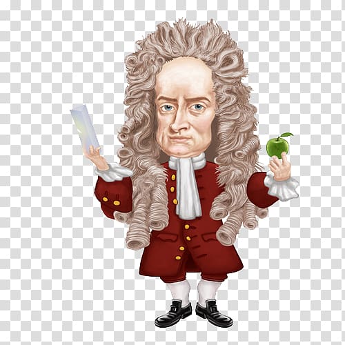 Isaac Newton Newtons laws of motion Physicist Scientist Inventor, Indifferent transparent background PNG clipart