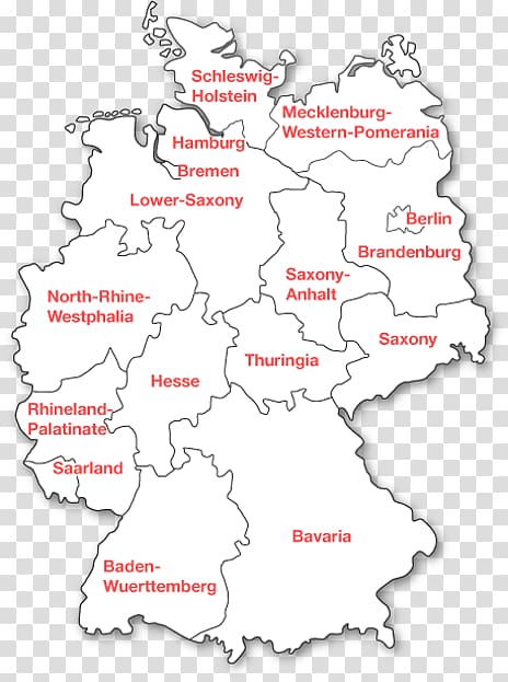 States of Germany Saxony Bayern-Ticket Munich Friedrichshafen, type map transparent background PNG clipart