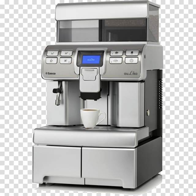 Coffeemaker Espresso Philips Saeco Aulika MID, Coffee transparent background PNG clipart