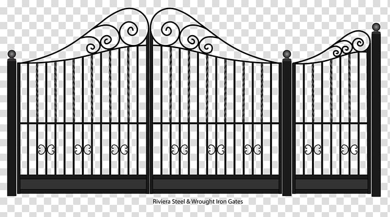 Gate Fence Wrought iron Steel, gate transparent background PNG clipart