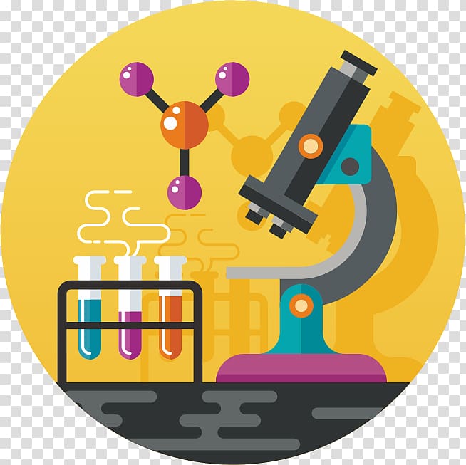 microscope with test tube graphic, Science Microscope Euclidean , Cartoon microscope transparent background PNG clipart