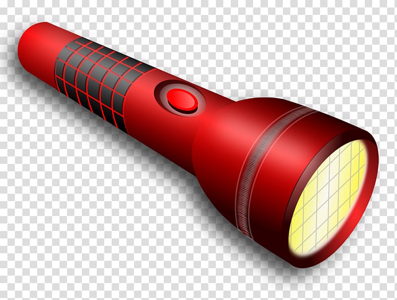 red and black flashlight illustration, Flashlight Torch, Torch Light transparent background PNG clipart