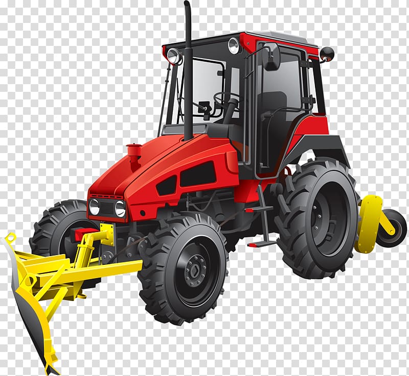 Tractor Bulldozer Plough , tractor transparent background PNG clipart