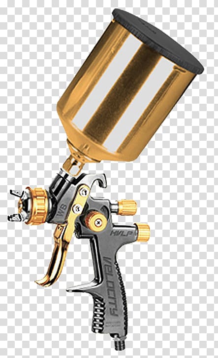 Air gun Firearm Spray painting High Volume Low Pressure, paint transparent background PNG clipart