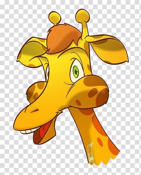 Northern giraffe Cartoon , gambar pc transparent background PNG clipart