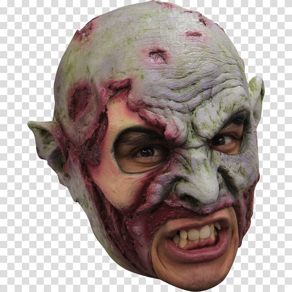 Mask Halloween costume The Walking Dead, mask transparent background PNG clipart