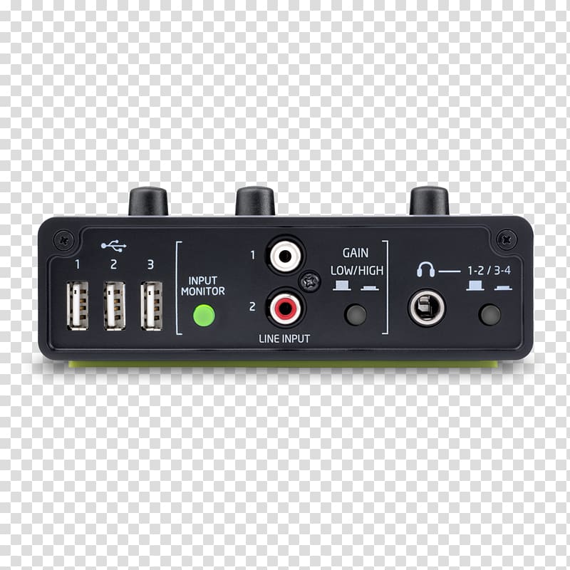 Novation Digital Music Systems Novation Audiohub 2x4 Digital audio Sound USB hub, USB transparent background PNG clipart
