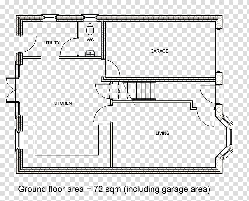 Floor Plan Technical Drawing Insulation Adult Detached