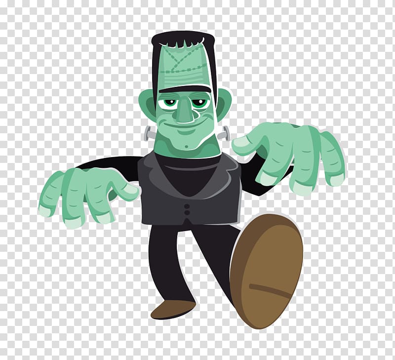 Frankenstein's monster The Bride of Frankenstein , Green Green Giant Cartoon transparent background PNG clipart