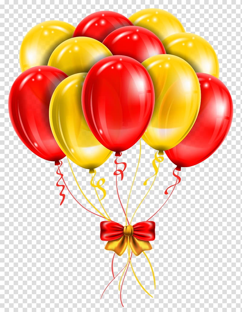 Balloon Red , Red Yellow Balloons , red and yellow balloons transparent background PNG clipart