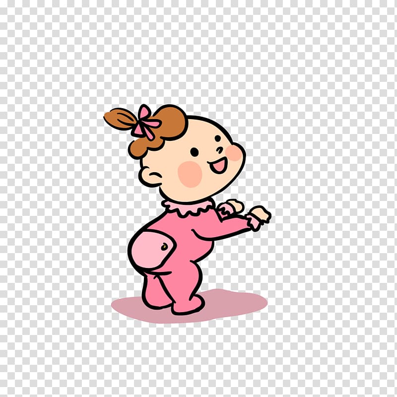 Cute baby girl transparent background PNG clipart