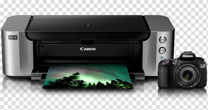 Inkjet printing Printer Canon PIXMA PRO-100 Camera, Canon printer transparent background PNG clipart