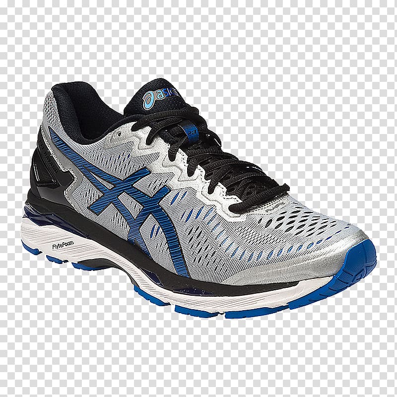 Asics Men\'s Gel-Kayano 23 Running Shoes Sports shoes, silver court shoes transparent background PNG clipart