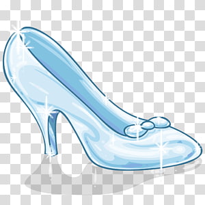 Cinderella glass slipper , clear crystal heeled shoe transparent ...