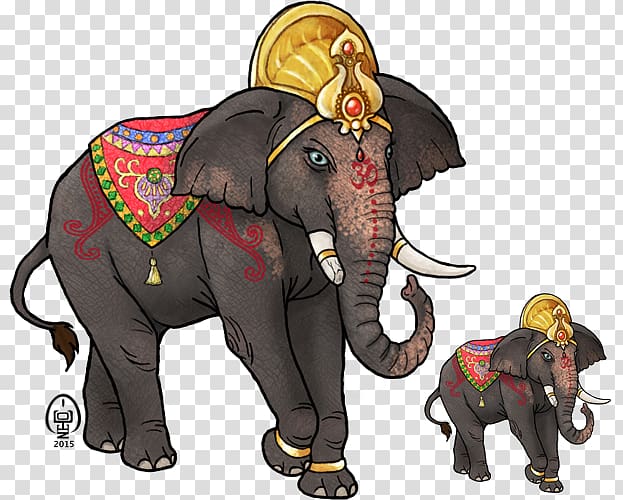 Ganesha Indian elephant African elephant Cartoon, indian transparent background PNG clipart