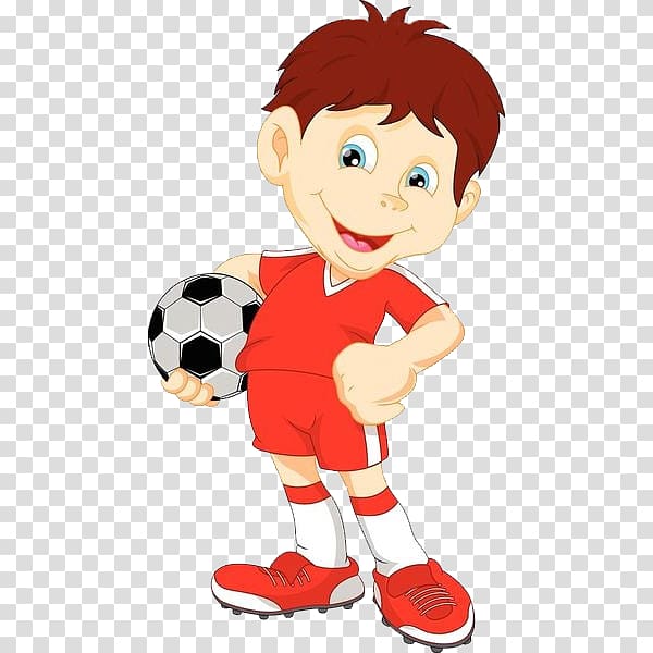 Football player Football player Can Illustration, The boy with the football transparent background PNG clipart