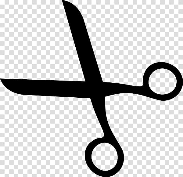 silhouette of scissors, Hair-cutting shears Comb Scissors , scissor transparent background PNG clipart