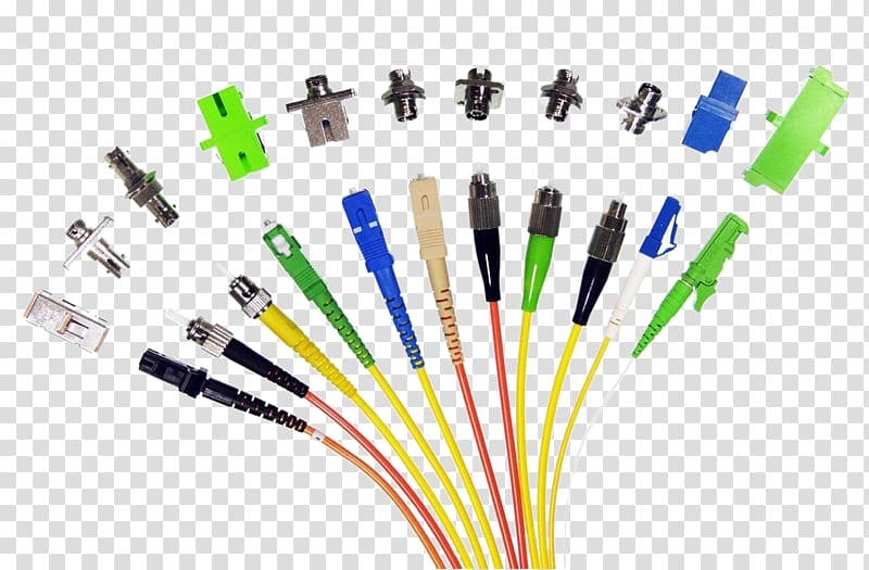 Optical fiber connector Optical fiber cable Patch cable Electrical connector, others transparent background PNG clipart