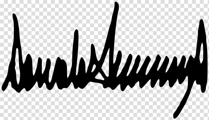 Donald Trump 2017 presidential inauguration President of the United States Signature, sound wave transparent background PNG clipart