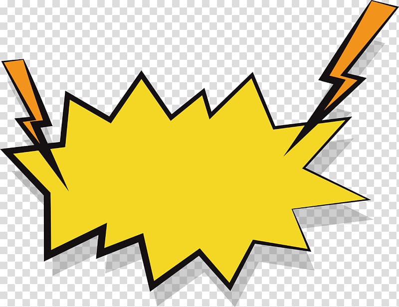 yellow and orange effect , Lightning effect yellow explosion stickers transparent background PNG clipart