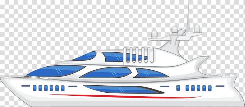 Luxury yacht Cruise ship, Yacht elements transparent background PNG clipart