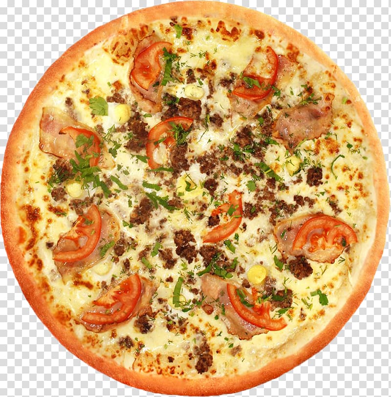 California-style pizza Sicilian pizza Ham Prosciutto, pizza transparent background PNG clipart