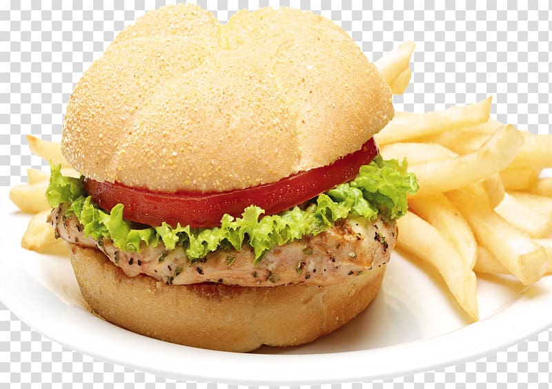 French fries Cheeseburger Slider Buffalo burger Breakfast sandwich, fish burger transparent background PNG clipart