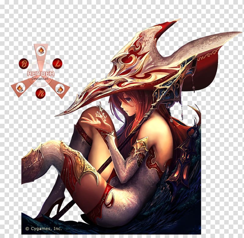 Rage of Bahamut Art Anime Cygames Drawing, Hariom Art transparent background PNG clipart