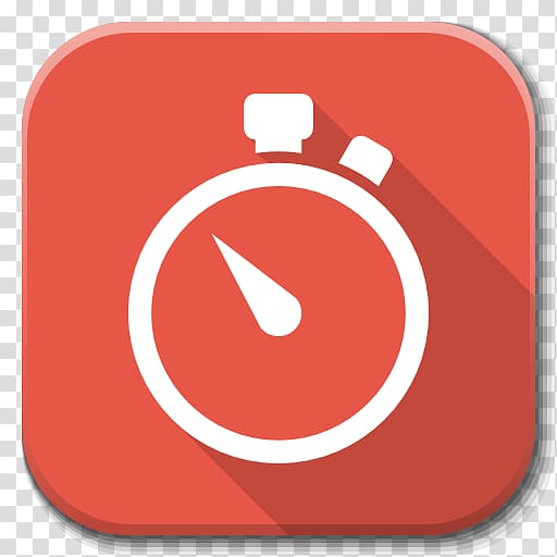 red and white timer icon, Stopwatch Computer Icons Timer Chronometer watch Mobile app, Icons Stopwatch transparent background PNG clipart