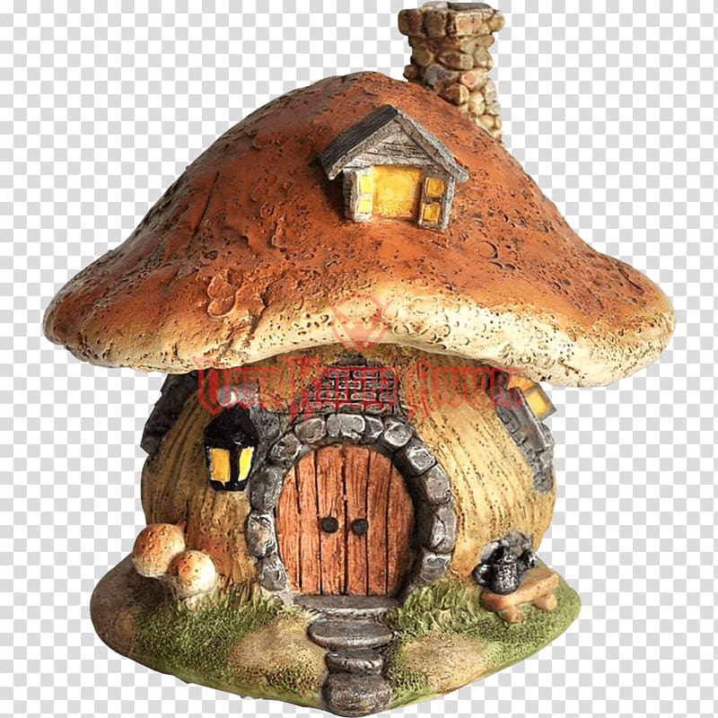 orange and multicolored ceramic mushroom house miniature, Fairy House Window Garden Roof, Fairy transparent background PNG clipart