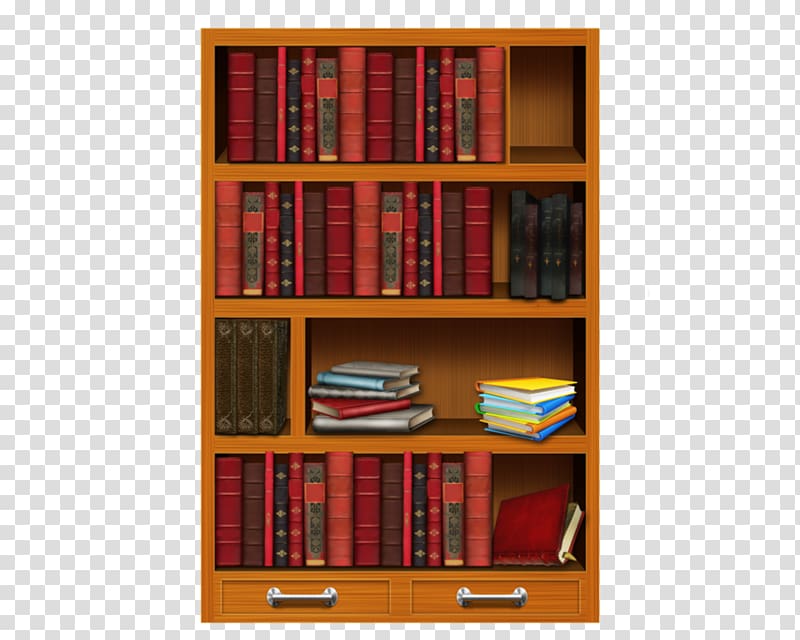 Bookcase Shelf, shelf transparent background PNG clipart