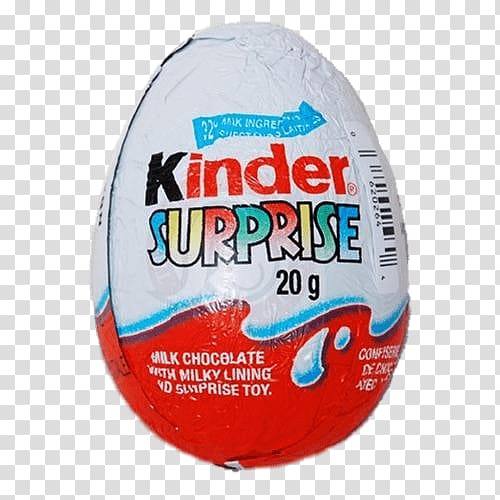 20 g Kinder Surprise milk chocolate egg, Kinder Surprise Egg transparent background PNG clipart