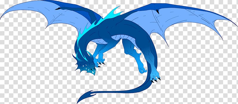 Dragon Drawing , blue fire transparent background PNG clipart