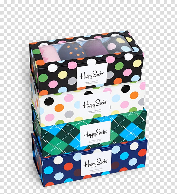 Happy Socks Gift Box Dress socks, gift transparent background PNG clipart
